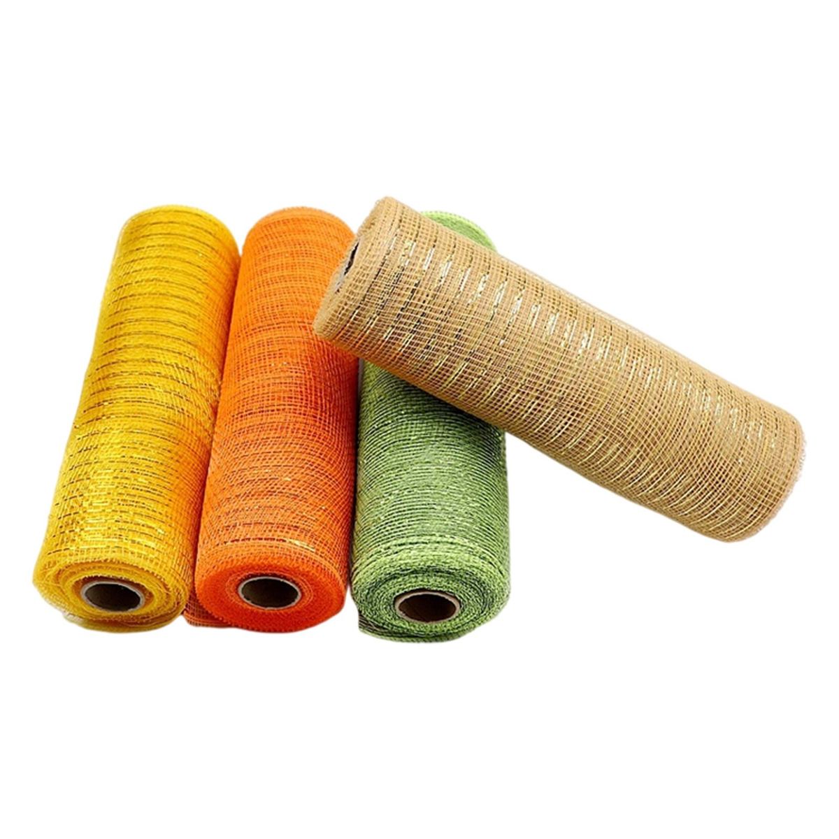 4Pcs Mesh Ribbon Metallic Foil For Wreath Birthday Party Supplies