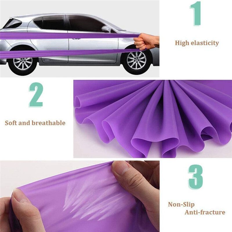 150cmx15cm Elastic Yoga Resistance Pilates Latex Stretch Band Training Rubber Loops Strap Exercise Fitness Bands Pull Rope Gym Sports Green