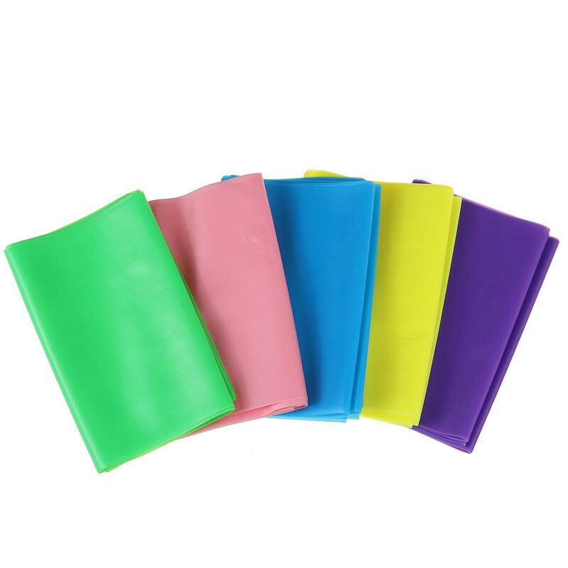 150cmx15cm Elastic Yoga Resistance Pilates Latex Stretch Band Training Rubber Loops Strap Exercise Fitness Bands Pull Rope Gym Sports Green