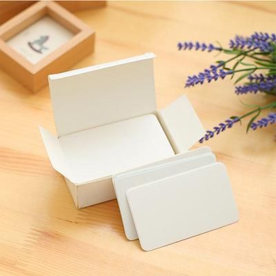 100Pcs Playing Card Blank Hard Paper Card Paper DIY Board Game Postcard Handmade Wallpaper Postcards Message White Card