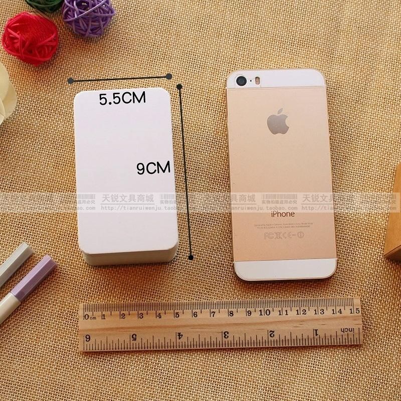 100Pcs Playing Card Blank Hard Paper Card Paper DIY Board Game Postcard Handmade Wallpaper Postcards Message White Card