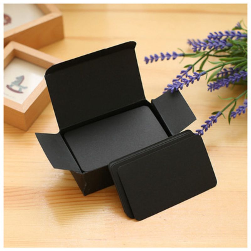 100Pcs Playing Card Blank Hard Paper Card Paper DIY Board Game Postcard Handmade Wallpaper Postcards Message White Card