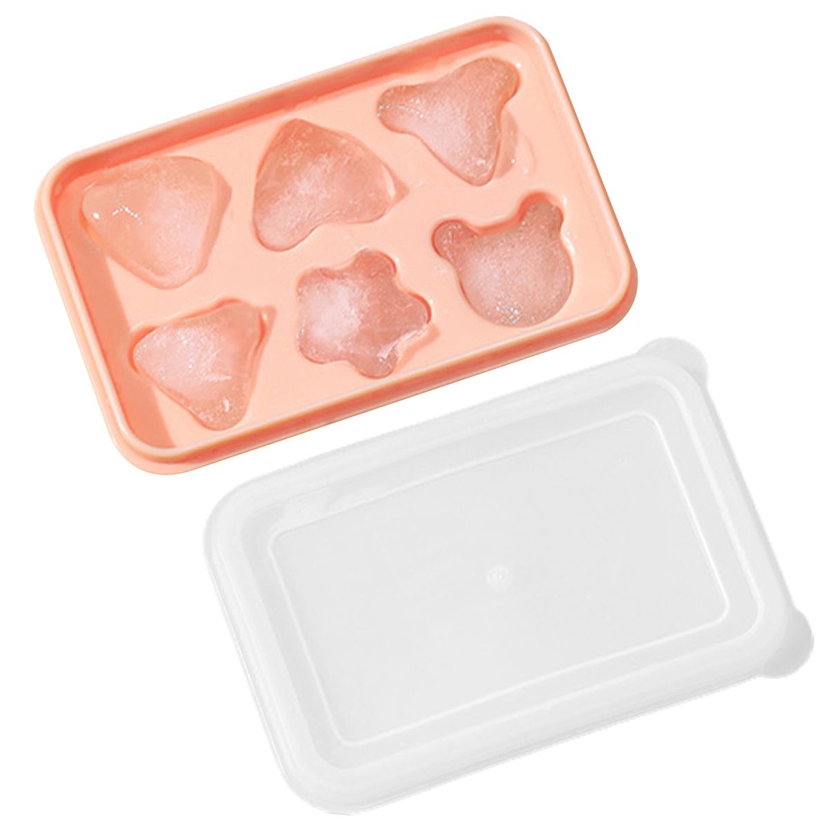 Ice Tray Cells Creative Cartoon Ice Cube Mold Pink