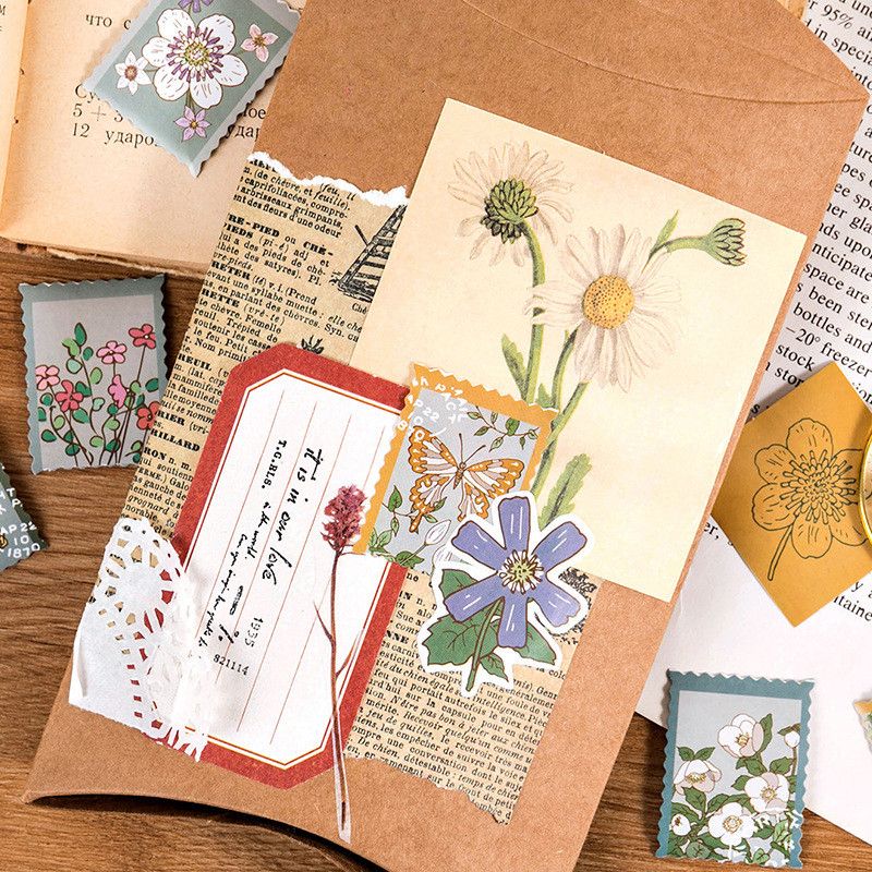 46PcsBox All Things Grow Diy Sticker Diary Birthday Card