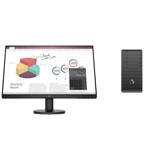 Pavilion 590 Pc- 8th Gen Intel® Core™ I3 8 GB RAM - 1TB HDD - Dvd + Hp 24 Monitor - Win 10