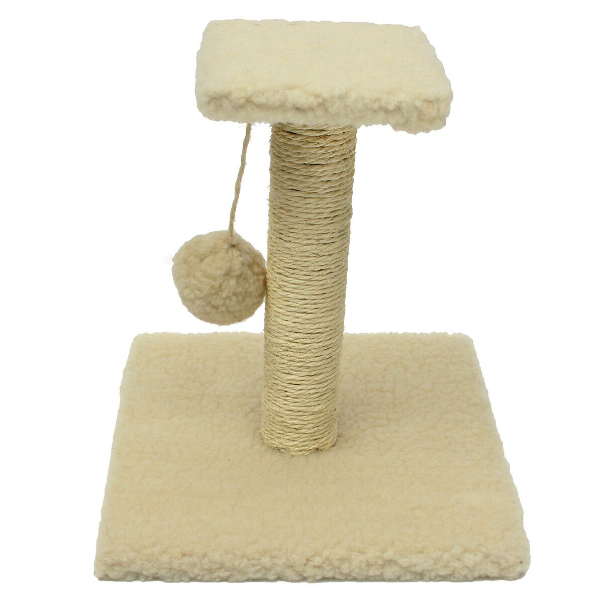 Cat Scratching Post Tree Scratcher Kitten Toy Climbing Activity Centre White White