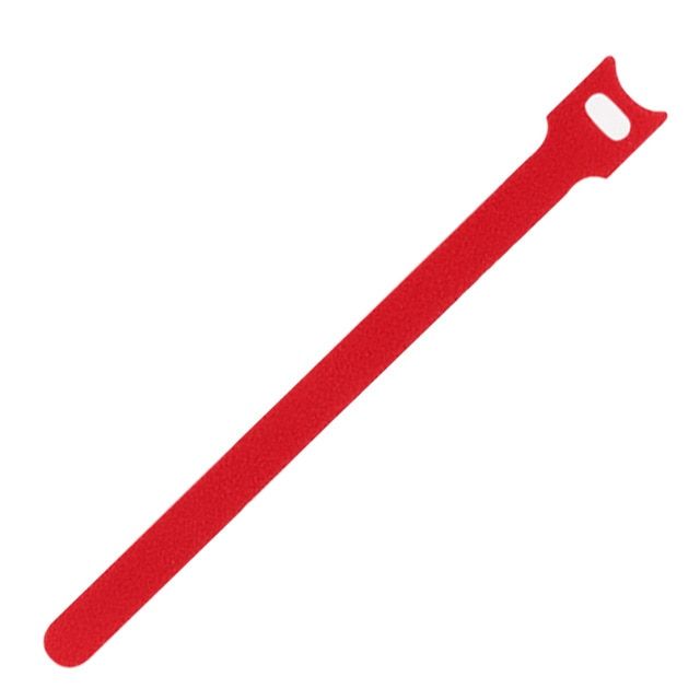 10PCS 12MM X 200MM Cable Bie Buckle Button Buckle, Velcro Strap Ties Nylon Hook & Loop Strap Magic Cable Ties Magic Nylon