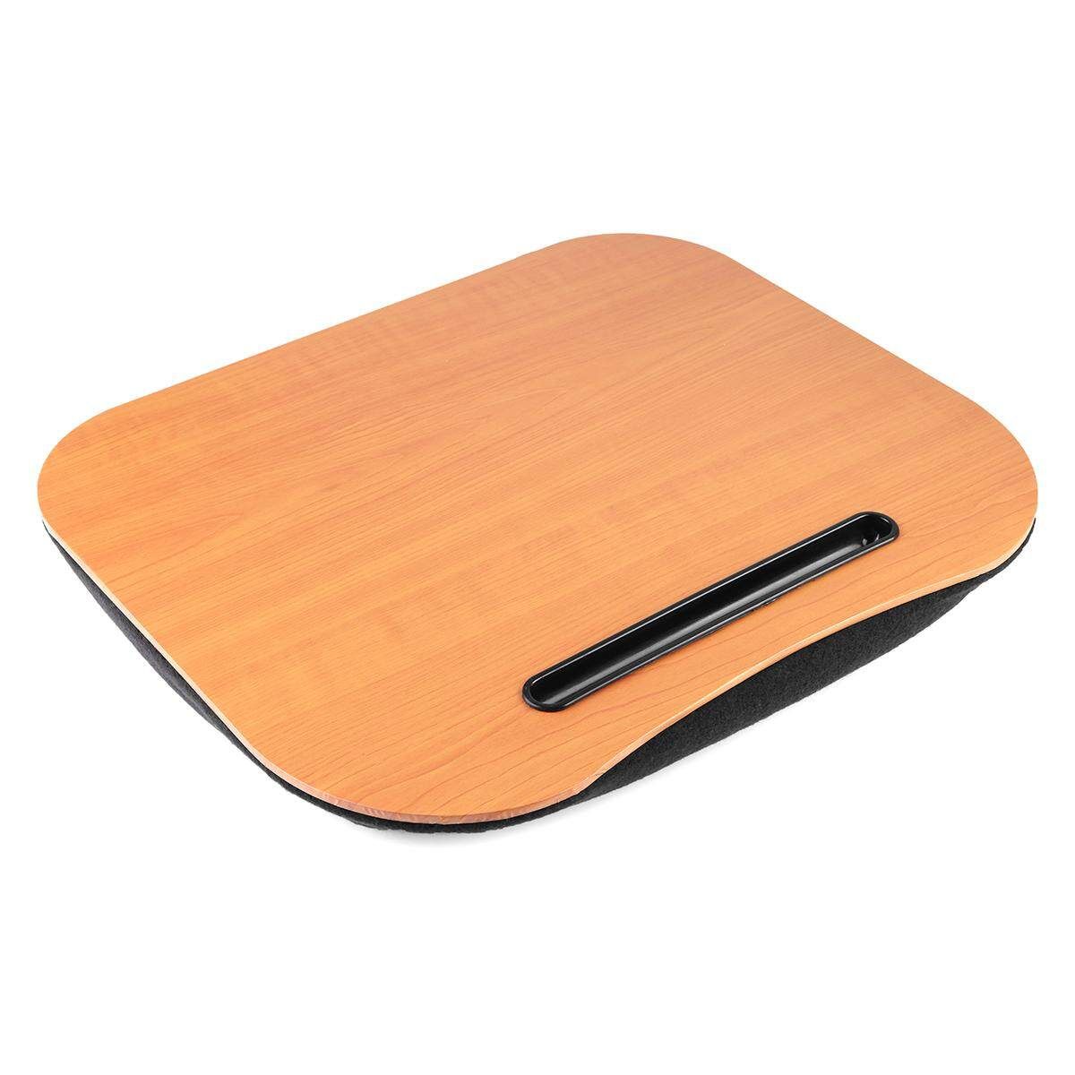 2 X Laptop Tray Lap Desk Cushioned Portable Computer Reading Writing Table Brown