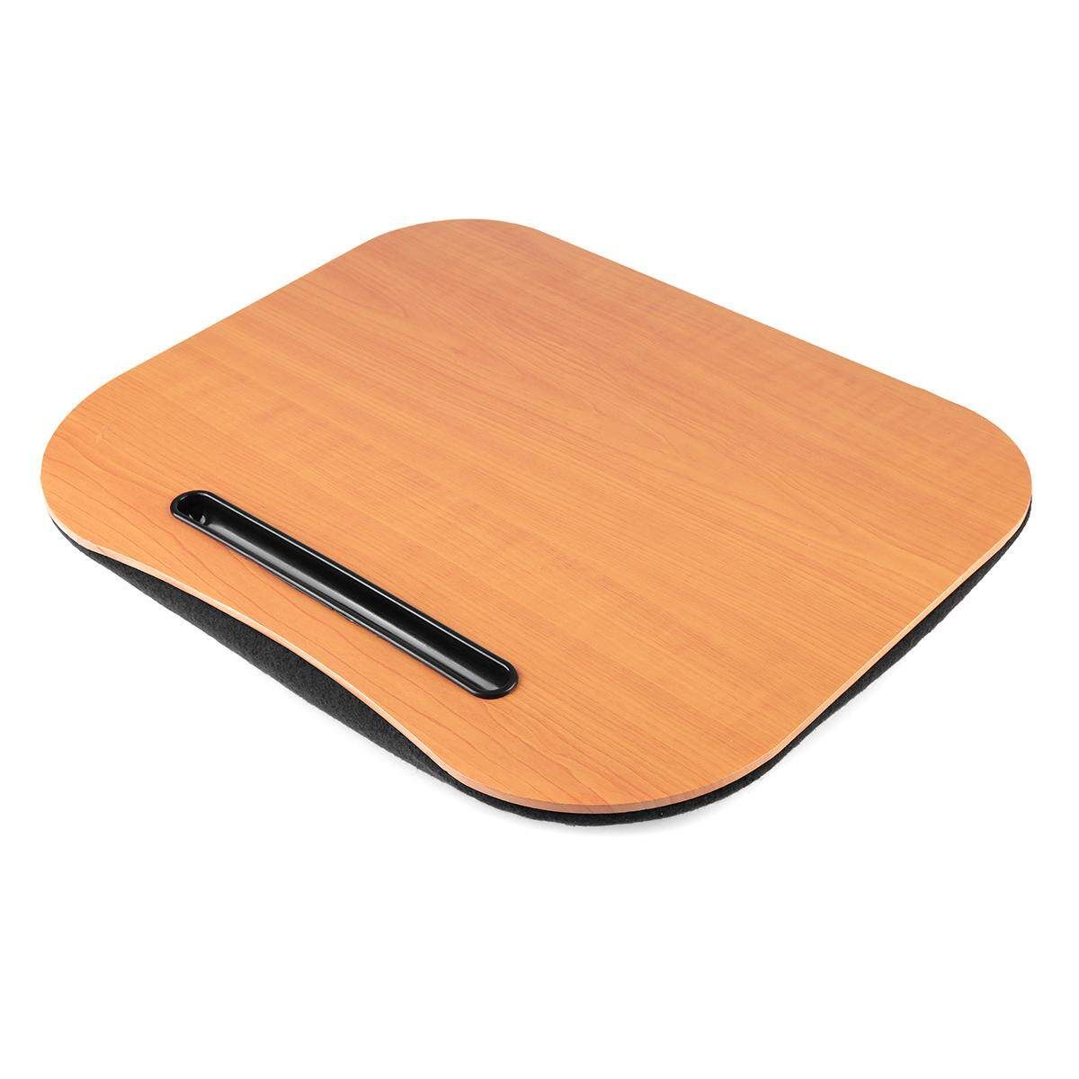 2 X Laptop Tray Lap Desk Cushioned Portable Computer Reading Writing Table Brown