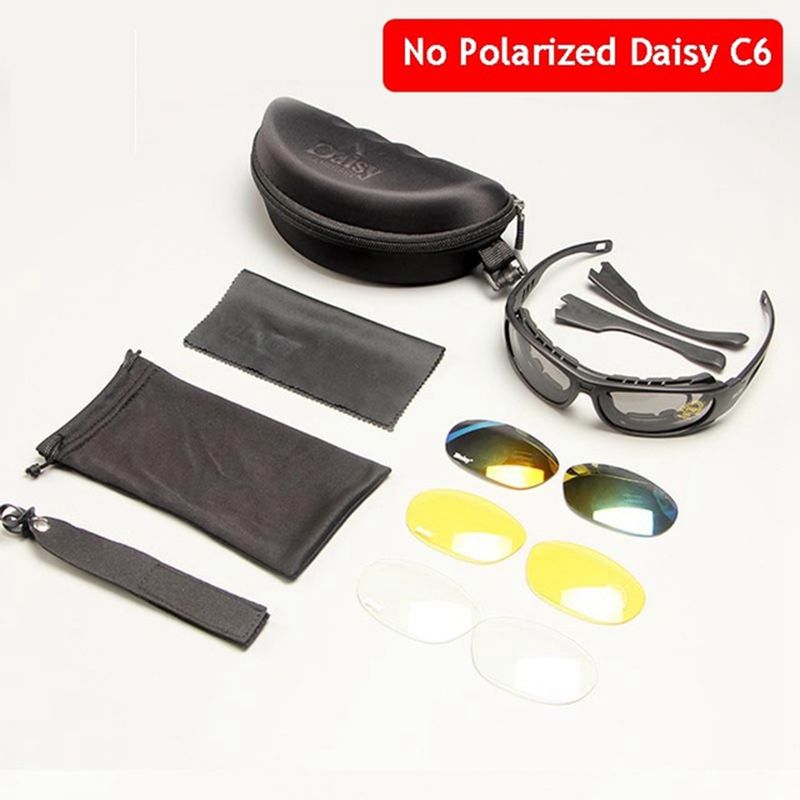 Eyewear Tactical Polarized Combat Airsoft Daisy Sunglasses Sport Glasses UV400 Cycling Glasses Hiking Outdoor Hunting Military