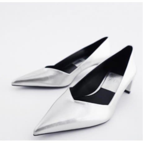 Metallic High-heeled Shoes