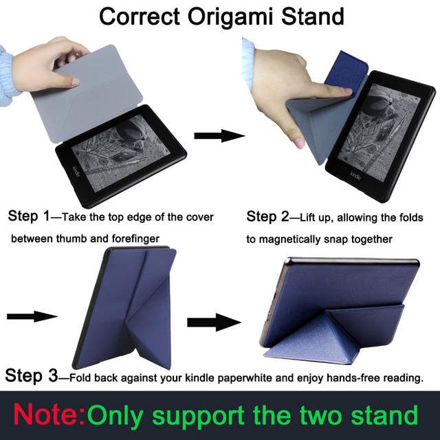 For Kindle Paperwhite Case 10th Generation Origami- --Multi