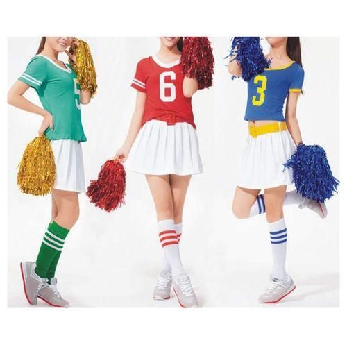24Pcs Cheeeading Pom Poms Metallic Foil Cheer Pom