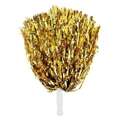 24Pcs Cheeeading Pom Poms Metallic Foil Cheer Pom