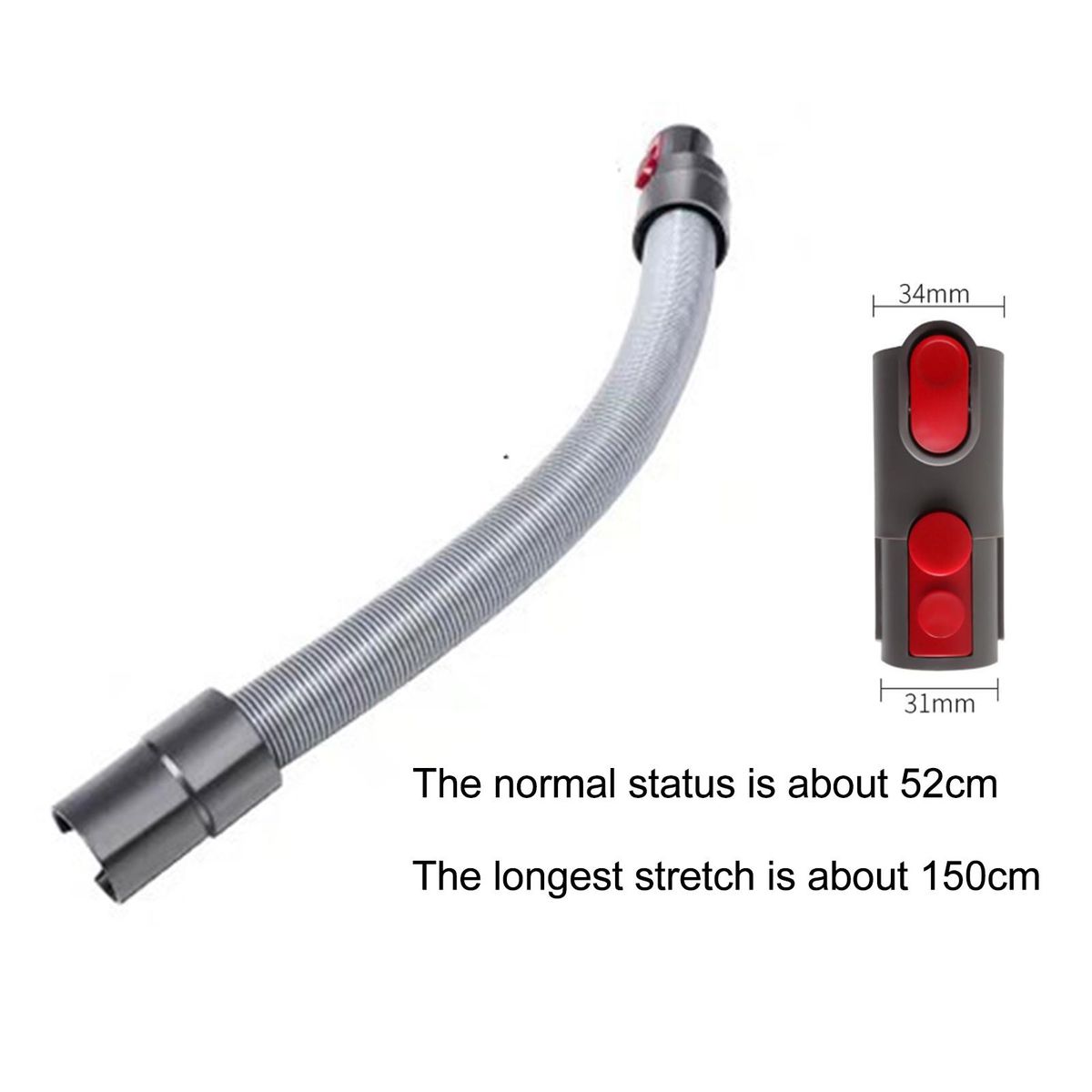 Vacuum Cleaner Adapter Attachment Accessory Pet Brush Hose Converter Connector Tool for Dyson V6/7/8/10/11