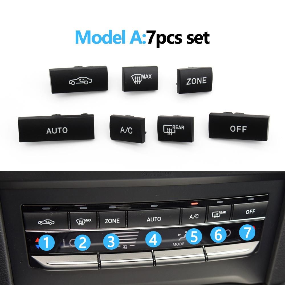 Car AC Button Heater Air conditioner Switch Cover Climate Control Caps For BENZ E Class W212 W207 E200 E260 E300 E350