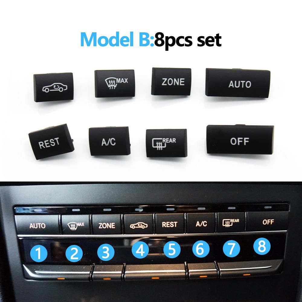 Car AC Button Heater Air conditioner Switch Cover Climate Control Caps For BENZ E Class W212 W207 E200 E260 E300 E350