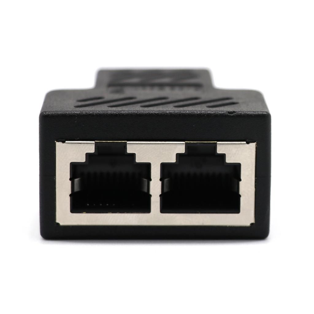 Splitter Adapter 1 To 2 Ways Dual Female Port CAT 6 LAN Ethernet Cable