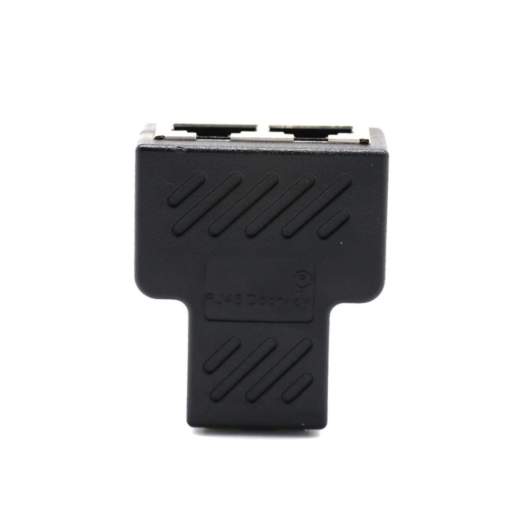 Splitter Adapter 1 To 2 Ways Dual Female Port CAT 6 LAN Ethernet Cable