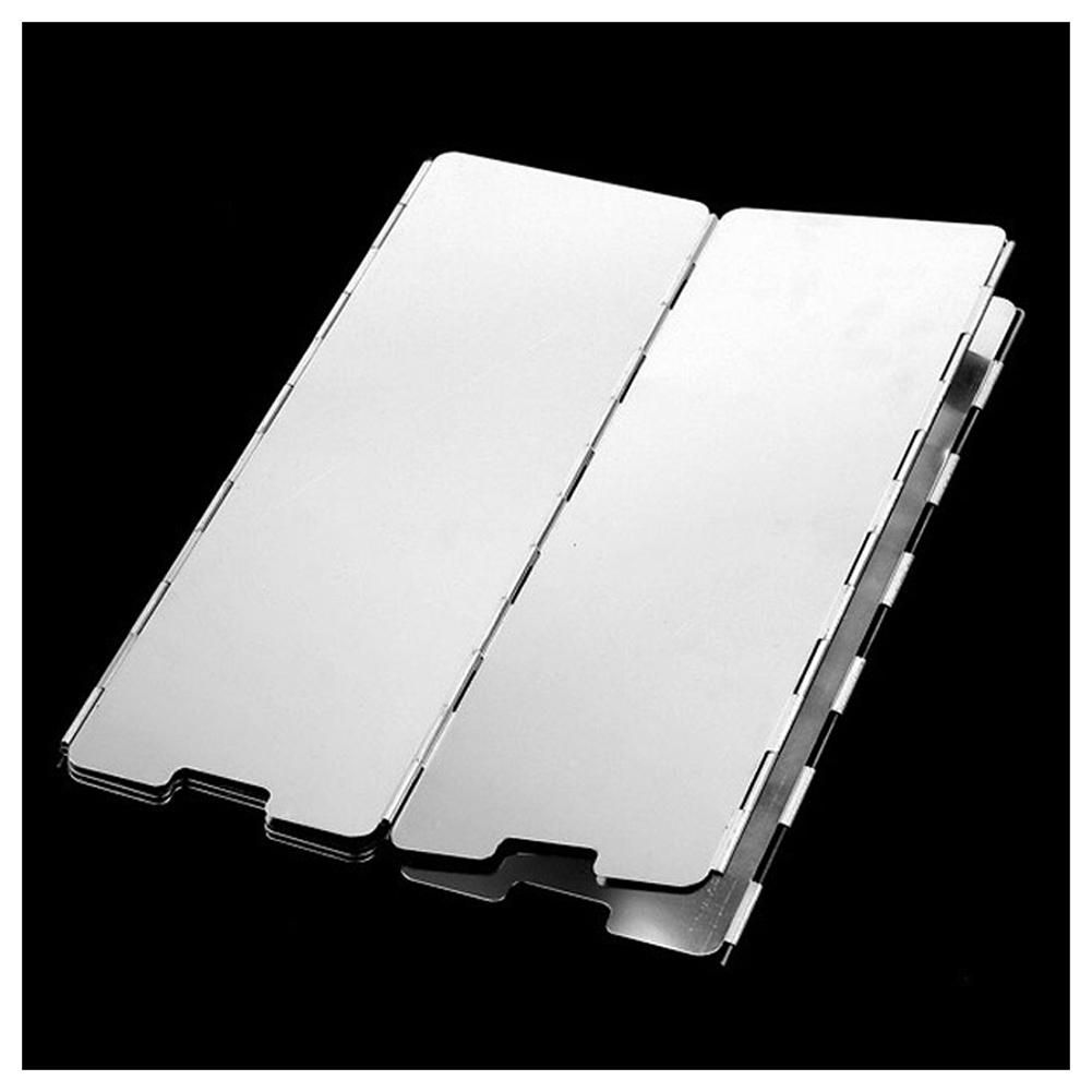 10 Plates Wind Screens Windshield Outdoor Cooking Cooker Fol