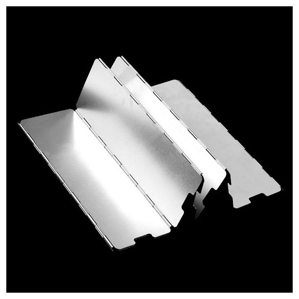 10 Plates Wind Screens Windshield Outdoor Cooking Cooker Fol