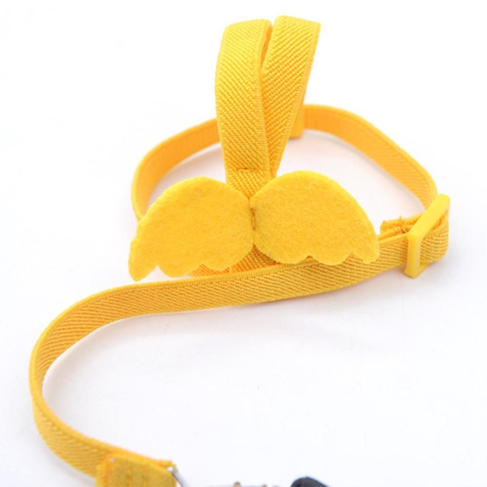 Yellow Parrot Bird Leash Outdoor Adjustable Harness Training Rope Anti Bite Flying Band Soft Comfortable Parrot Leash