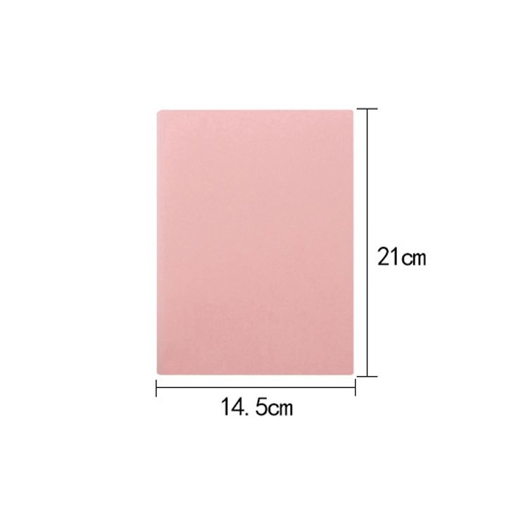 2 PCS Thickened A5 Hand Book Soft Leather Notebook, Specification: A5(Pink Grid)