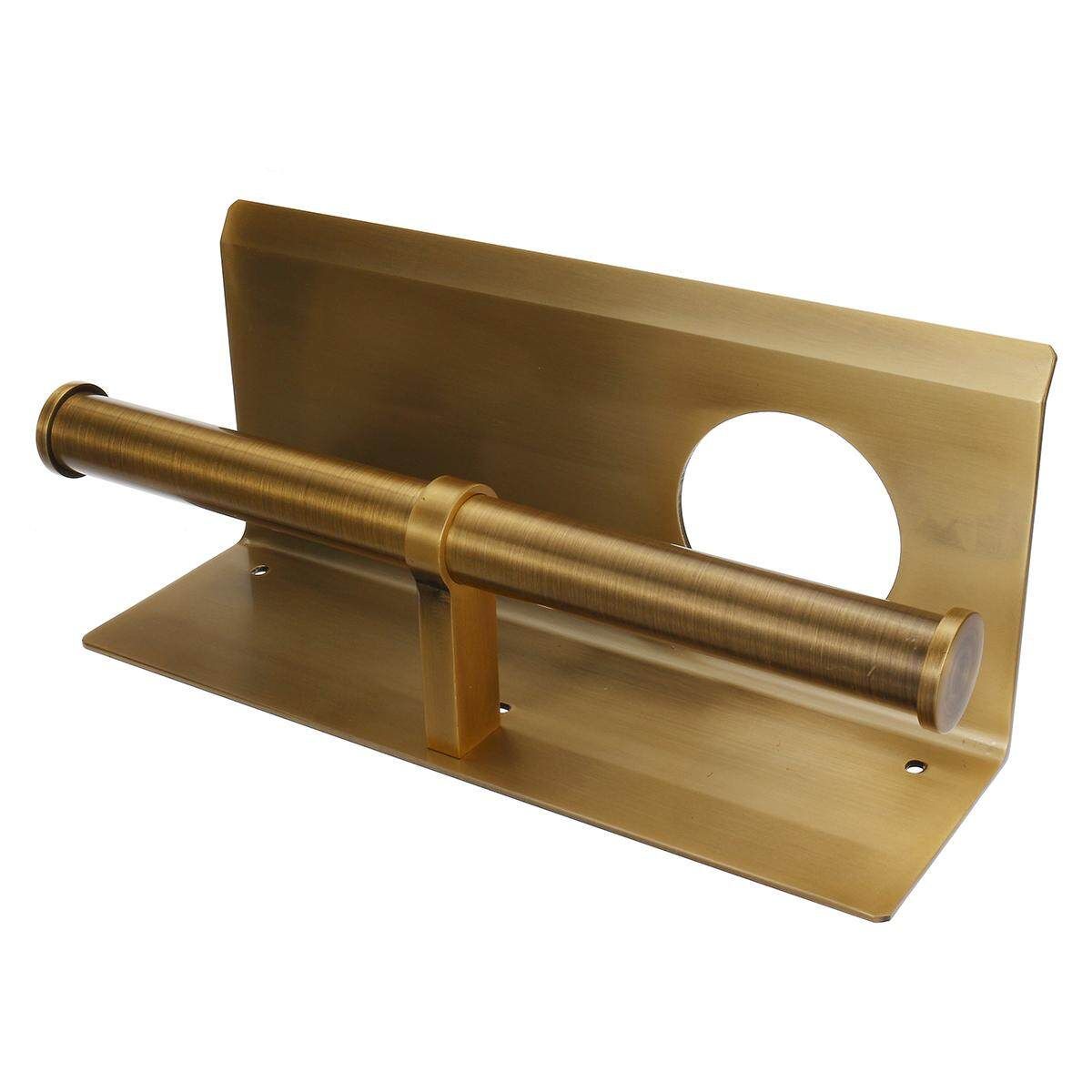 Toilet Roll Paper Tissue Holder Ashtray Wall Mounted Stand Storage Bathroom Home Antique Copper