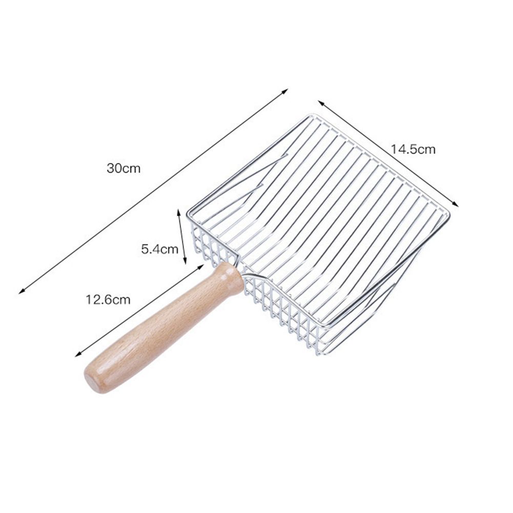 Cat Litter Scoop Big Metal Litter Scoop For Pet Sir With Deep Shovel And Ergonomic Handle-C