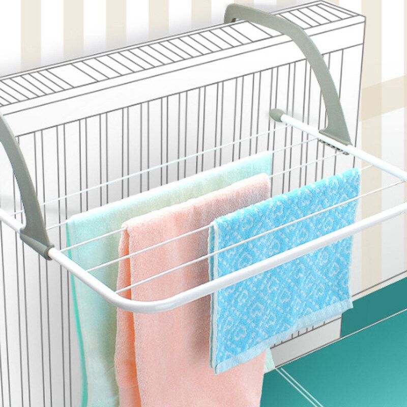 Folding Drying Rack Outdoor Bathroom Portable Clothes Hanger Balcony Laundry Dryer Airer Shoes Towel Pole Drying Rack Holder Loadable Weight: 5KG