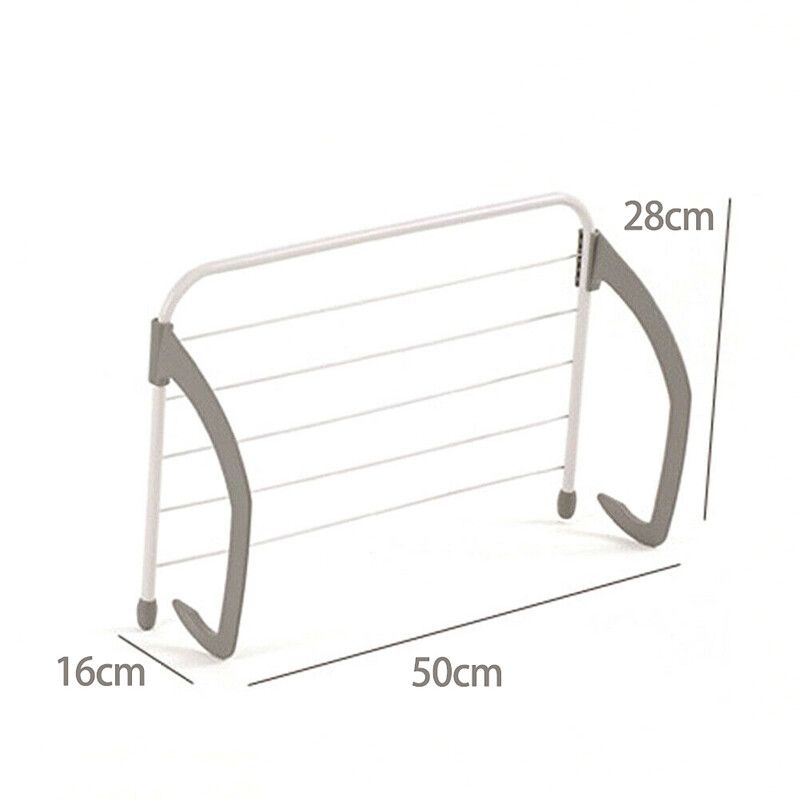 Folding Drying Rack Outdoor Bathroom Portable Clothes Hanger Balcony Laundry Dryer Airer Shoes Towel Pole Drying Rack Holder Loadable Weight: 5KG