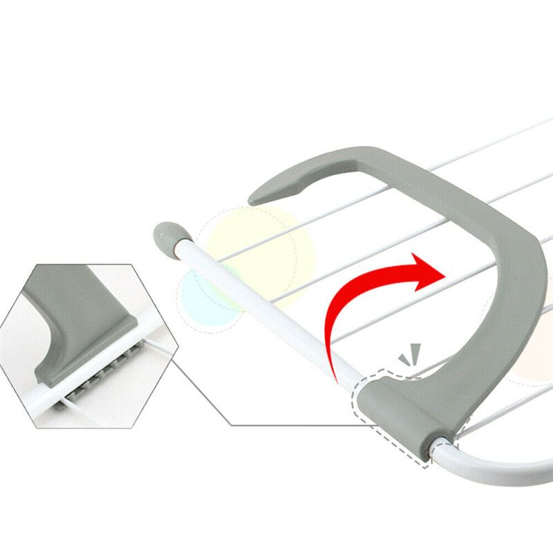 Folding Drying Rack Outdoor Bathroom Portable Clothes Hanger Balcony Laundry Dryer Airer Shoes Towel Pole Drying Rack Holder Loadable Weight: 5KG