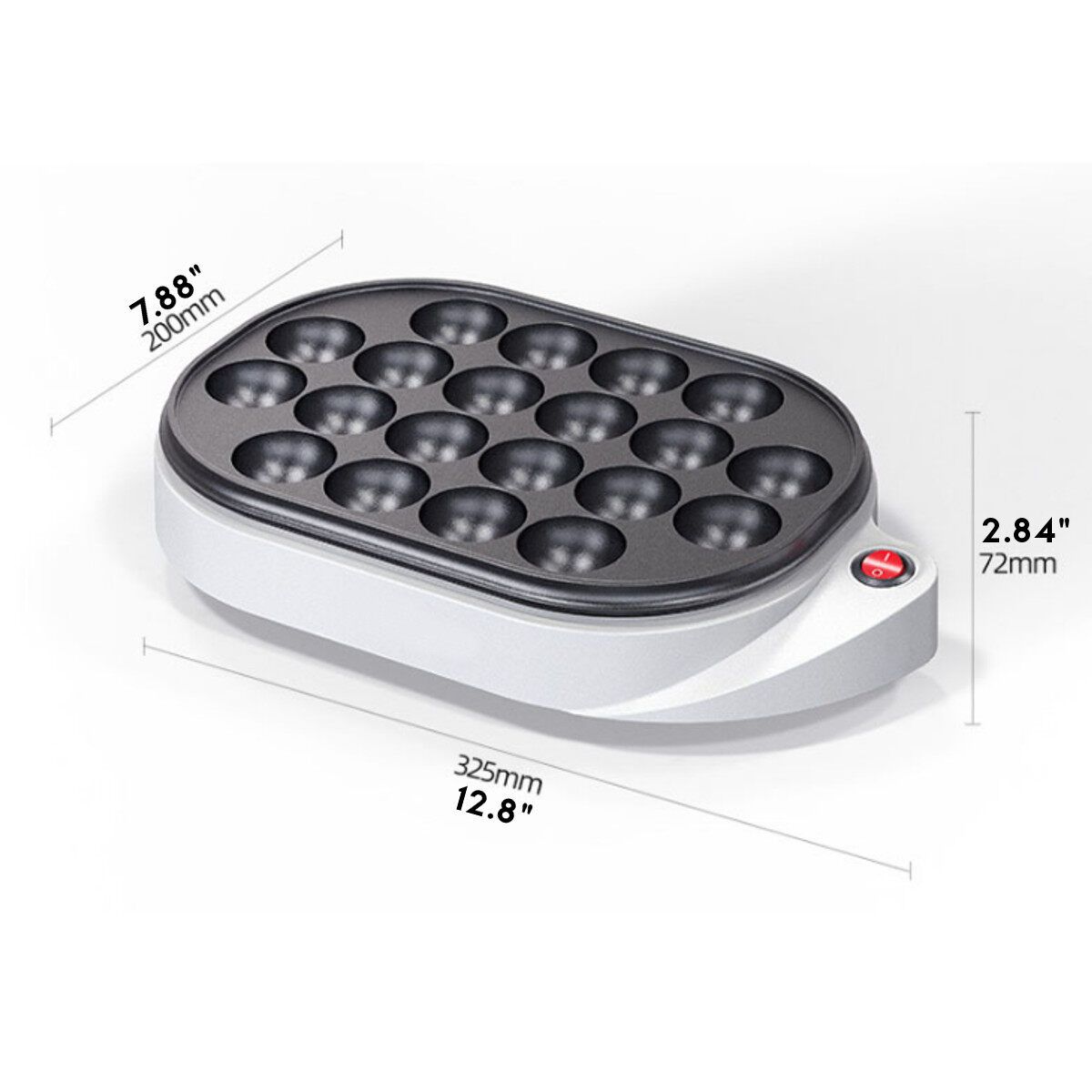 220V 600W 20 Hole Electric Takoyaki Grill Pan Home Household Octopus Meat Ball Maker Plate Breakfast