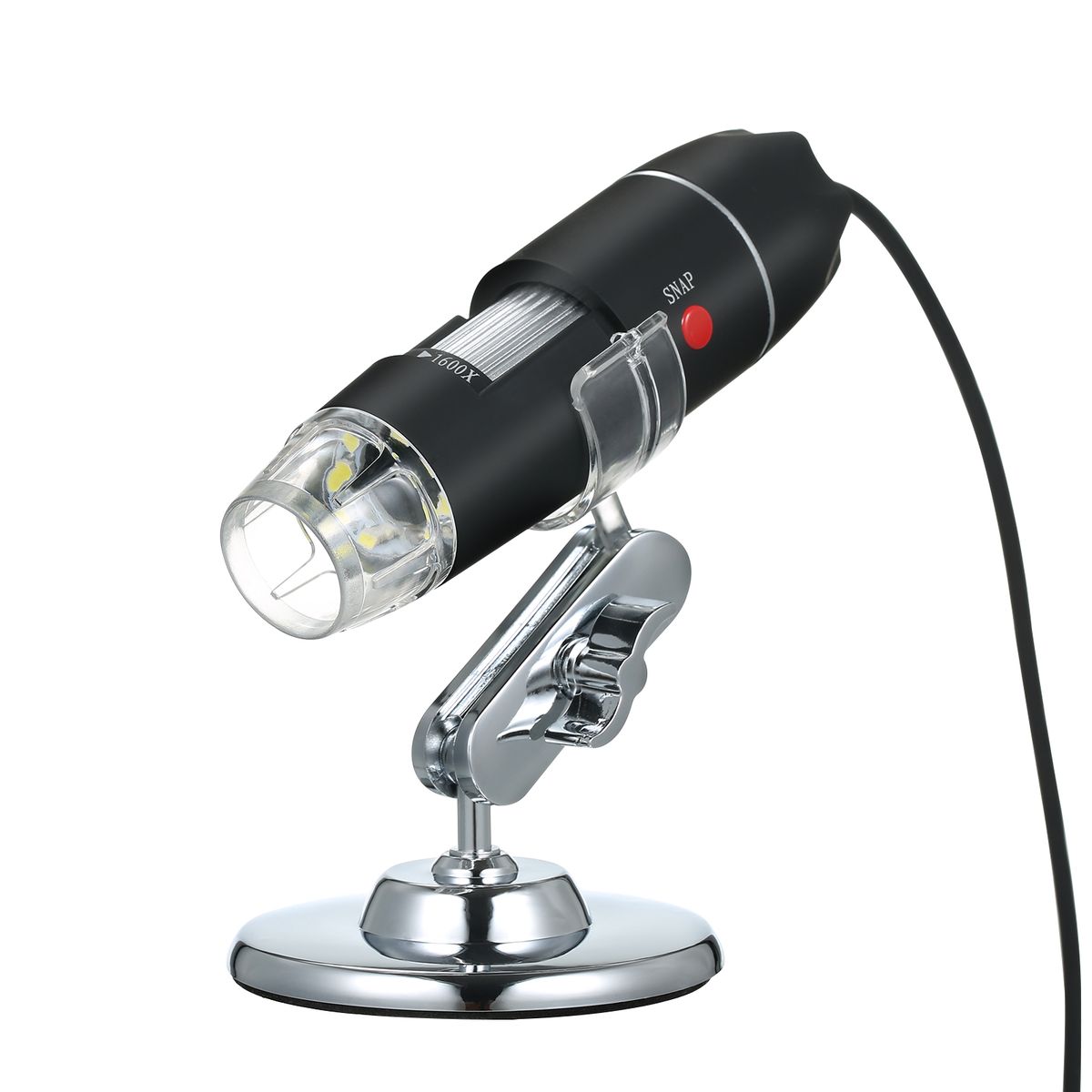 USB Digital Microscope 1600X Magnification Camera 8 LEDs