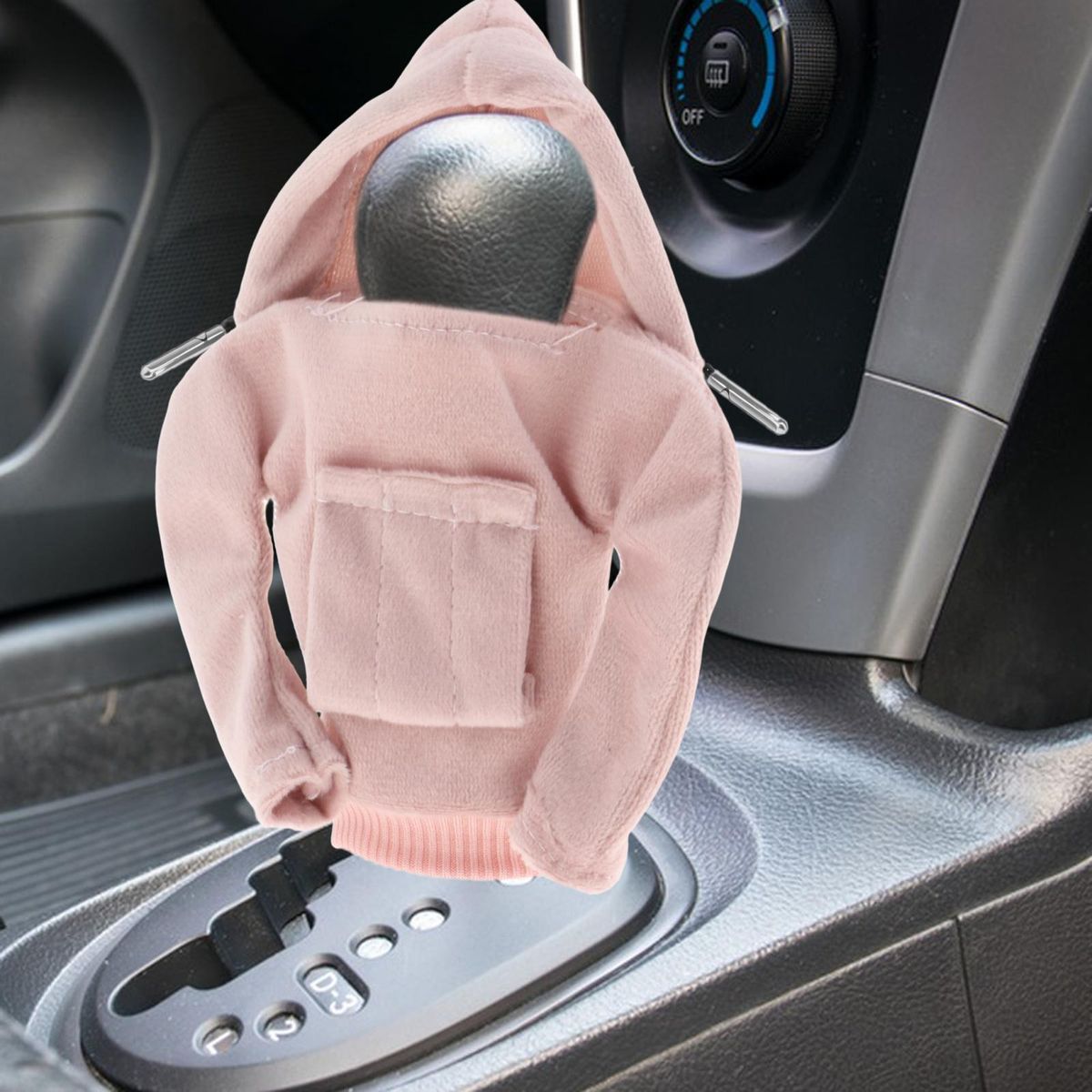2xAutomotive Gear Knob Cover Funny Hoodie Cool Shifter