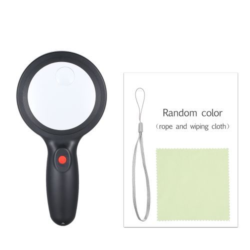 Tomshine DC4.5V 1W 18 LED Handhold Magnifying Lamp 5X/15X
