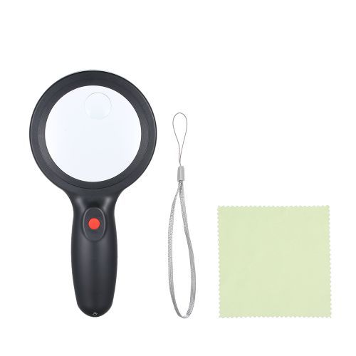 Tomshine DC4.5V 1W 18 LED Handhold Magnifying Lamp 5X/15X