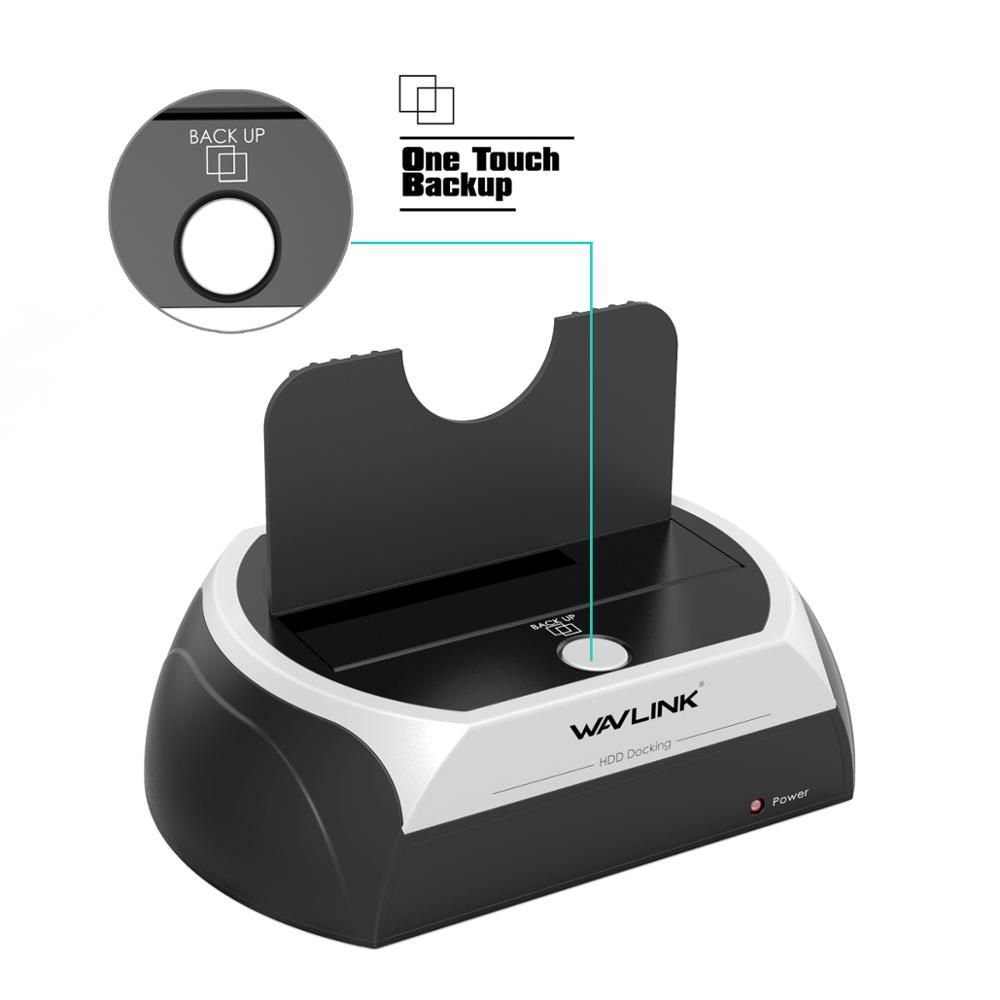 Wavlink All In 1 SATA HDD Docking Station Enclosure  External SATA Hard Drive Case For 2.5/3.5 Inch HDD SSD Disk Case HD Box