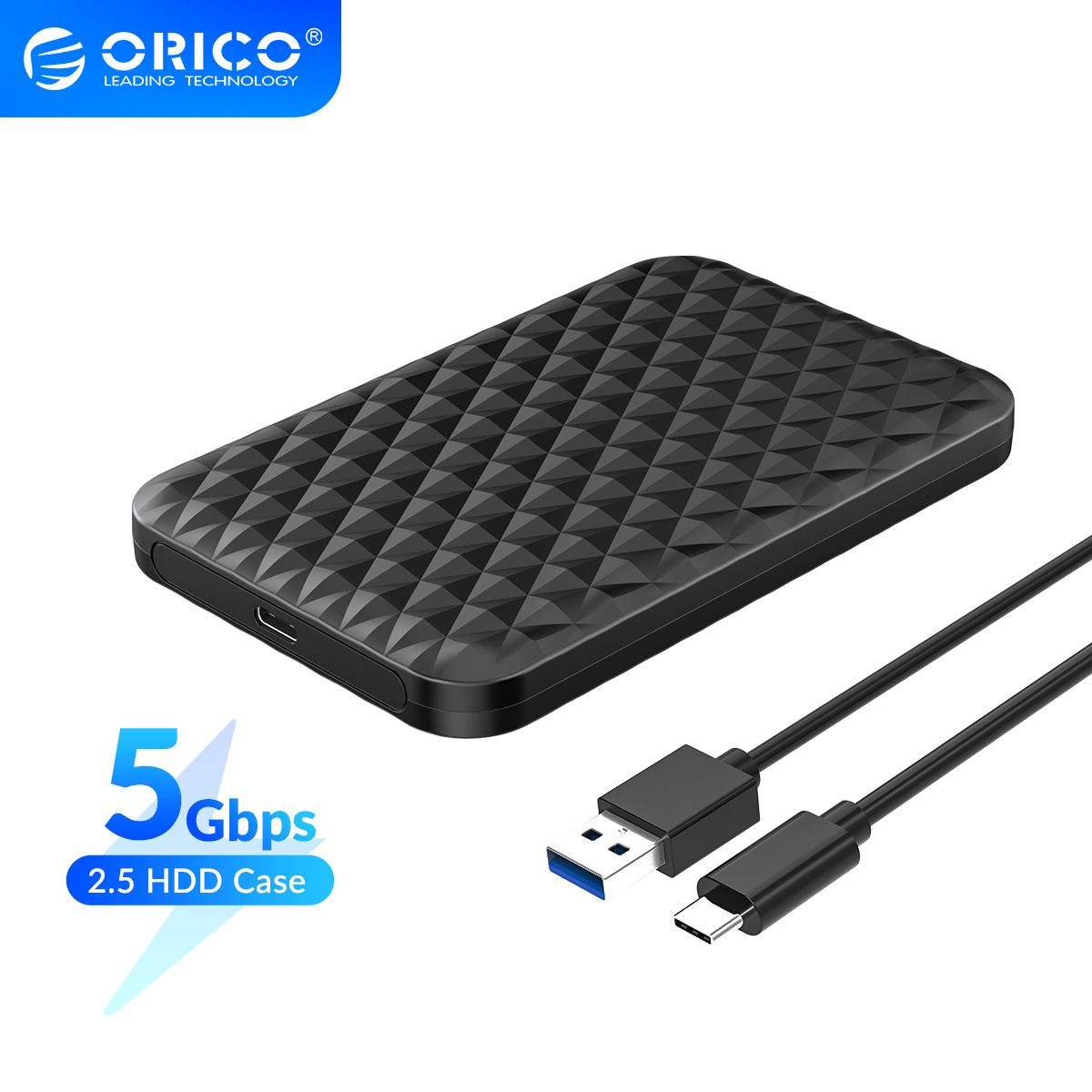 ORICO External Hard Disk Case 2.5 Inch SATA HDD SSD External Box 4TB Type C To USB 3.0/3.1 HDD Housing For SSD Enclosure