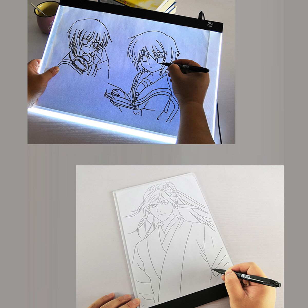 A3/A4 LED Drawing Board Tracing Light Box Tattoo Copy Artist Craft Table Panel A5