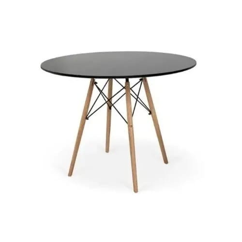 Wooden Round Table- Black