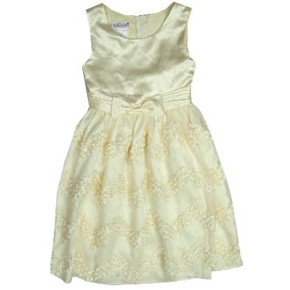 Girls Dress - Yellow/amber