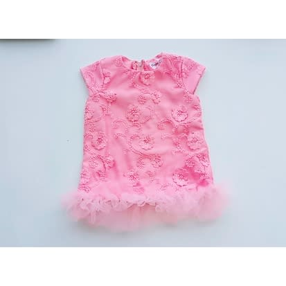 Lace Dress For Girls - Pink