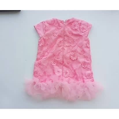 Lace Dress For Girls - Pink