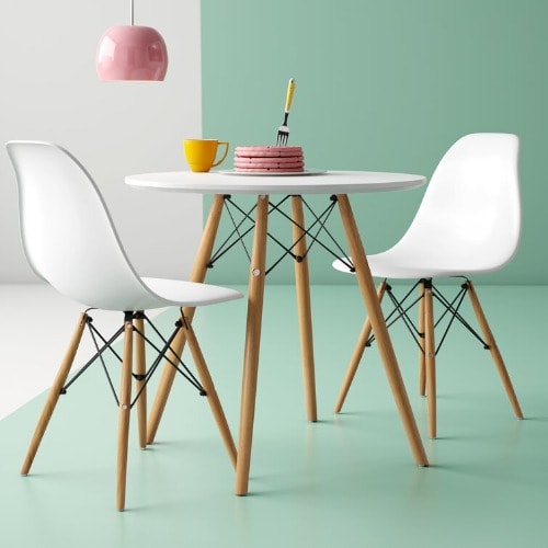 Eames Dining Table Set - 2 Seater