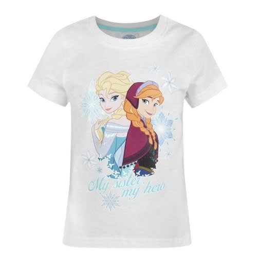 Frozen Printed T-shirt For Infant Girls' -White