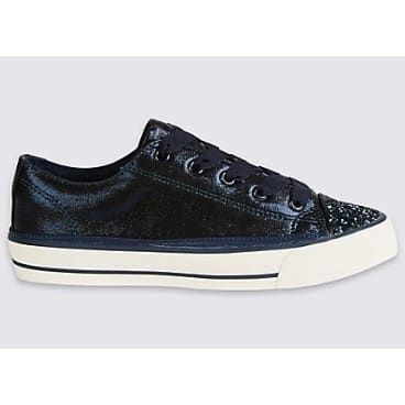 Kids’ Sparkle Lace-up Trainers