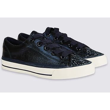 Kids’ Sparkle Lace-up Trainers