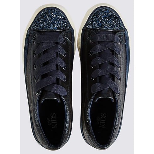Kids’ Sparkle Lace-up Trainers