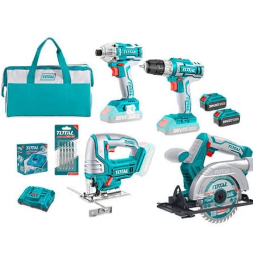 Ingco Lithium Ion Cordless 4 Pieces Combo Kit Ckli2010